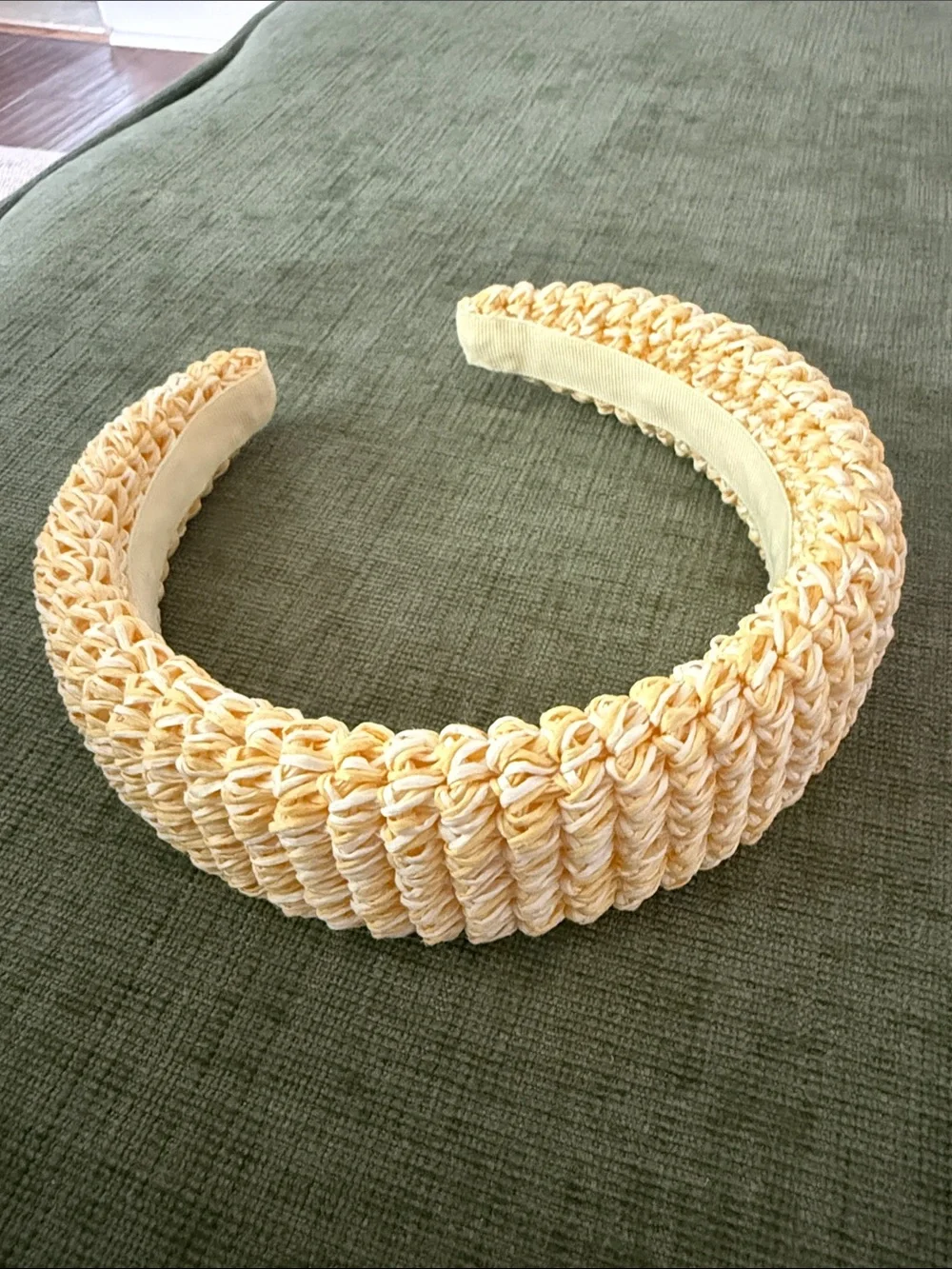 Janie and Jack Peach Braided Padded Headband